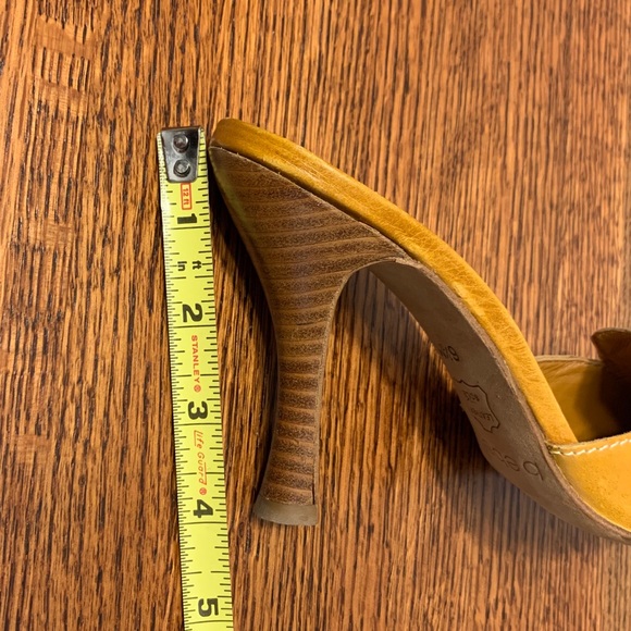 Bebe size 6.5 tan heels with metal ring and “lace.” - Picture 8 of 8